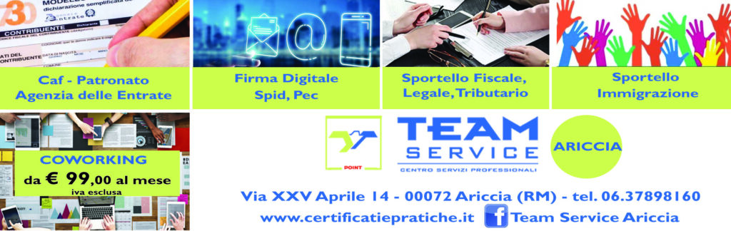 Team Service Ariccia - agenzia di servizi