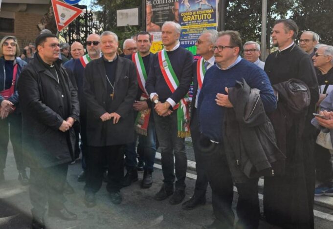 albano vescovo alla marcia giubilare