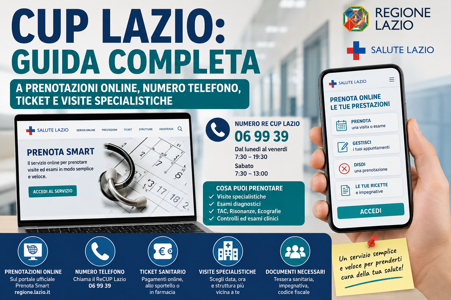 CUP Lazio: guida completa a prenotazioni online, numero telefono, ticket e visite specialistiche cup lazio