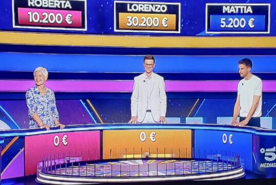Lorenzo di Anzio ancora campione a “La Ruota della Fortuna”: vinti 31mila euro e un viaggio a Gardaland