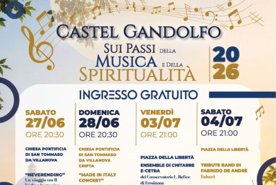 Al via “Sui passi della musica e della spiritualità” a Castel Gandolfo castel gandolfo musica