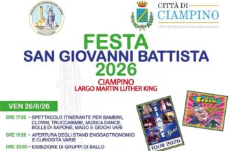 Ciampino, un fine settimana di appuntamenti: dalla Festa di San Giovanni allo sport e alla solidarietà ciampino eventi weekend