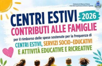 Rocca di Papa, Centri estivi 2026: contributi alle famiglie per il rimborso delle spese sostenute rocca di papa centri estivi