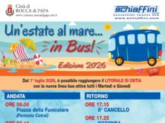 Rocca di Papa, un’estate al mare… in bus! rocca di papa mare bus