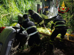 Roma, grave incidente nella notte in via della Cecchignola: auto in una scarpata, salvati tre giovani