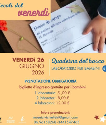 Velletri, un’estate tra cultura, memoria e laboratori per bambini velletri musei civici