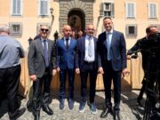 Castel Gandolfo, Papa Leone saluta i sindaci dei Castelli