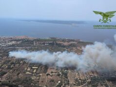 Incendio in Sardegna, evacuate suore e famiglia a San Gregorio