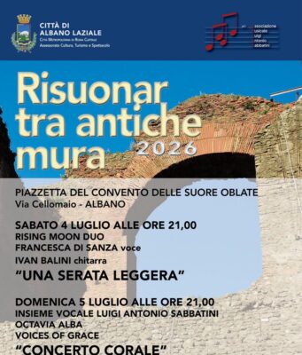 “Risuonar tra antiche mura”: grande musica e storia nel cuore di Albano Laziale albano eventi fine settimana