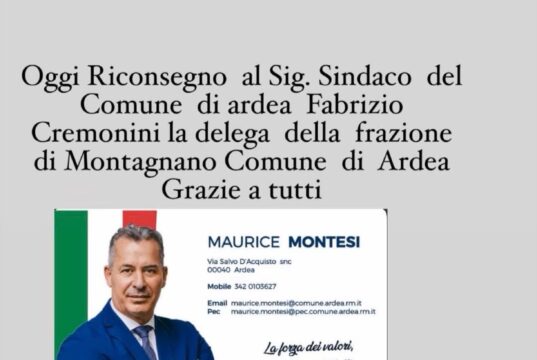Ardea, il Consigliere Comunale delegato alla frazione di Montagnano si dimette da questo incarico: ecco le motivazioni ardea dimissioni consigliere comunale