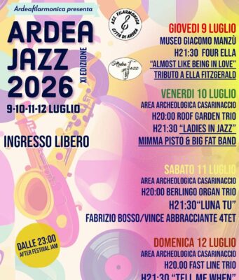 Ardea Jazz ai nastri di partenza: quattro giorni di grande musica e cultura ad ingresso gratuito ardea jazz