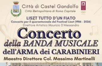 Castel Gandolfo, in Piazza della Libertà il grande concerto della Banda dell’Arma dei Carabinieri castel gandolfo concerto banda carabinieri