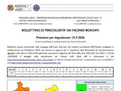 Incendi boschivi, allerta della Regione Lazio: rischio elevato ad Anzio, attenzione anche ai Castelli Romani