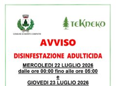 Monte Compatri, disinfestazione del 22 e il 23 luglio 2026 monte compatri disinfestazione