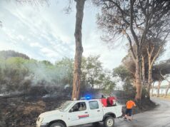 Nettuno, la Protezione Civile Nettuno ODV è stata impegnata per molte ore su due incendi vasti in aree boschive
