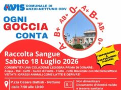 Nettuno, raccolta sangue in piazza con l’Avis: sabato 18 luglio l’autoemoteca fa tappa in centro nettuno raccolta sangue avis
